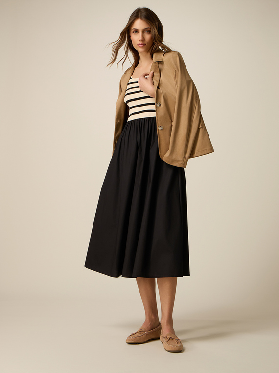 Sleeveless combined dress