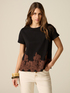 T-Shirt aus Baumwolle mit Spitze image number 0
