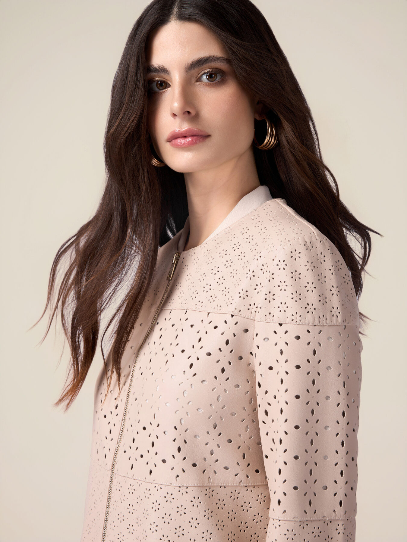 Chaqueta midi calada image number 2