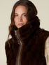 Sleeveless faux fur gilet image number 2