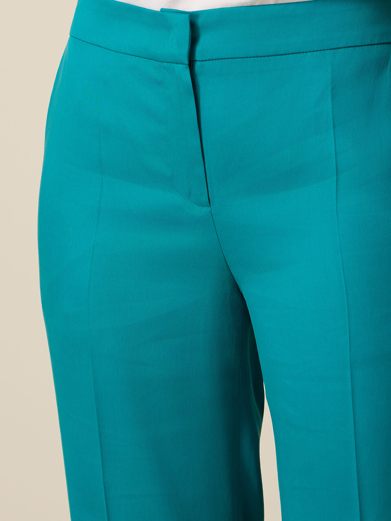Pantalon palazzo en lyocell image number 2
