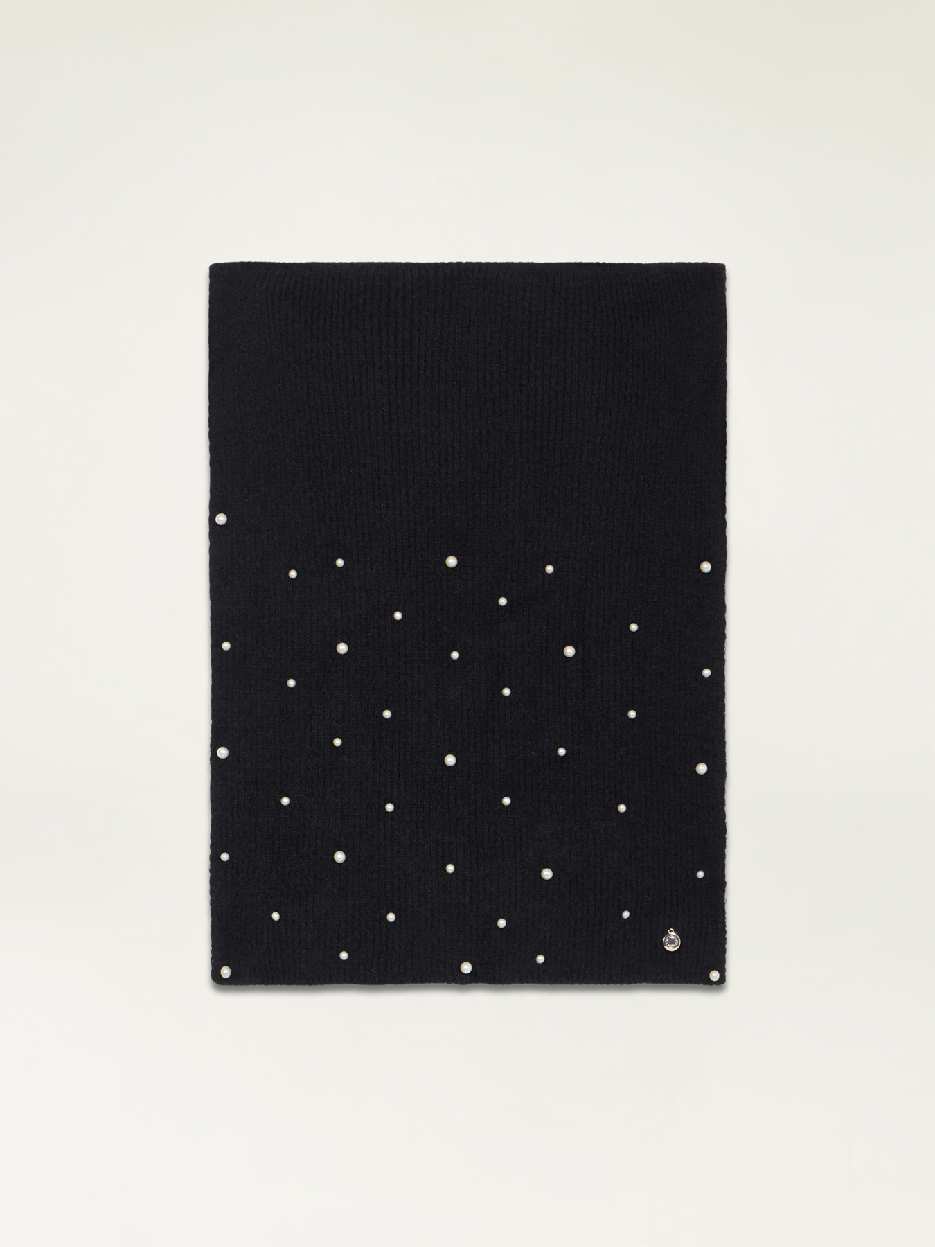 Maxi sciarpa con perle