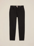 Pantalon skinny en coton et tencel avec bouton bijou image number 4