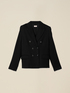 Double-breasted blazer in milano stitch image number 3