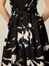 Flare-Kleid aus Popeline mit Muster image number 2