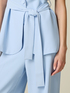 Tailored vest in fluid fabric image number 2