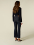 Flare-Jeans mit Kristallen im All-over-Design image number 1