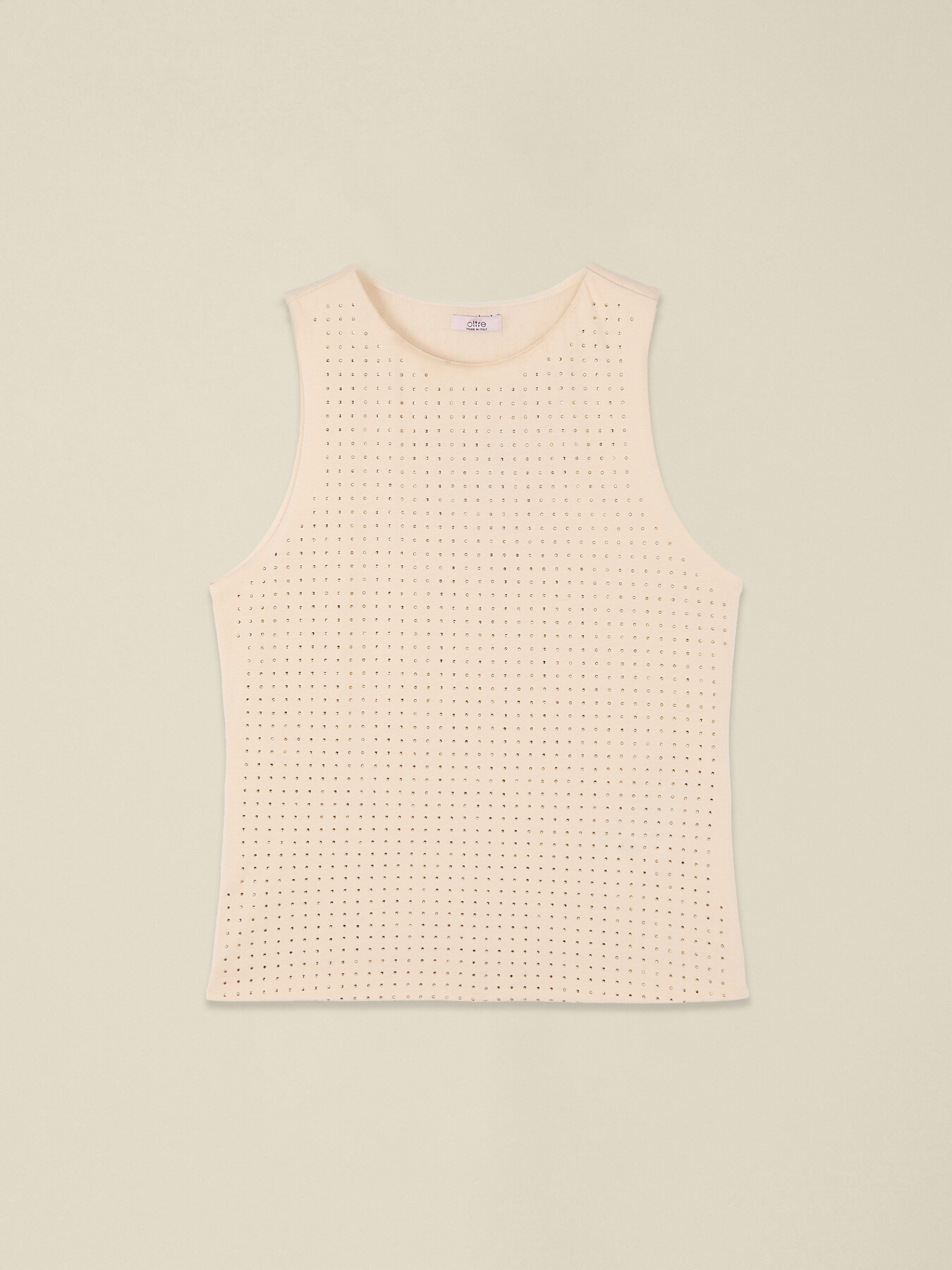 Jersey top with micro crystals image number 3