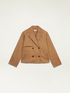 Trench corto doppiopetto in cotone image number 4