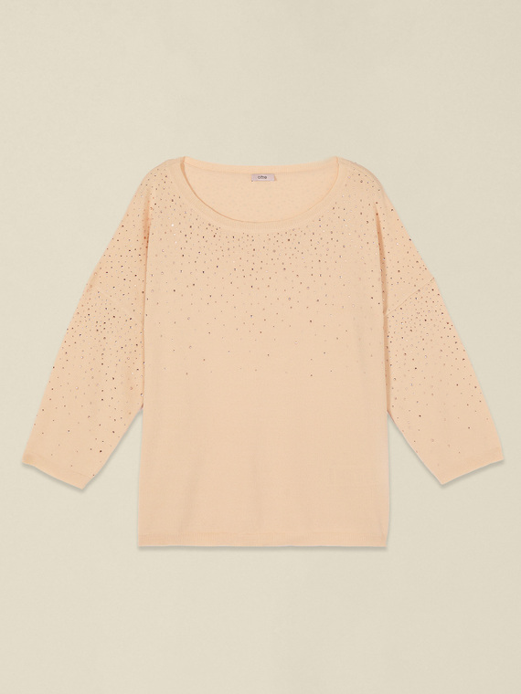 Pull avec micro-cristaux
