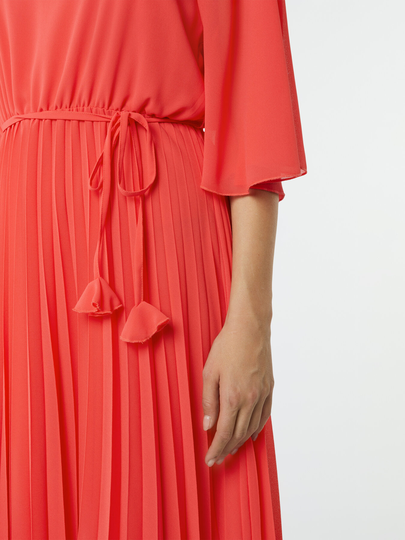 Vestito lungo con gonna pliss&eacute; image number 2