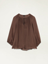 Silk-blend blouse image number 3
