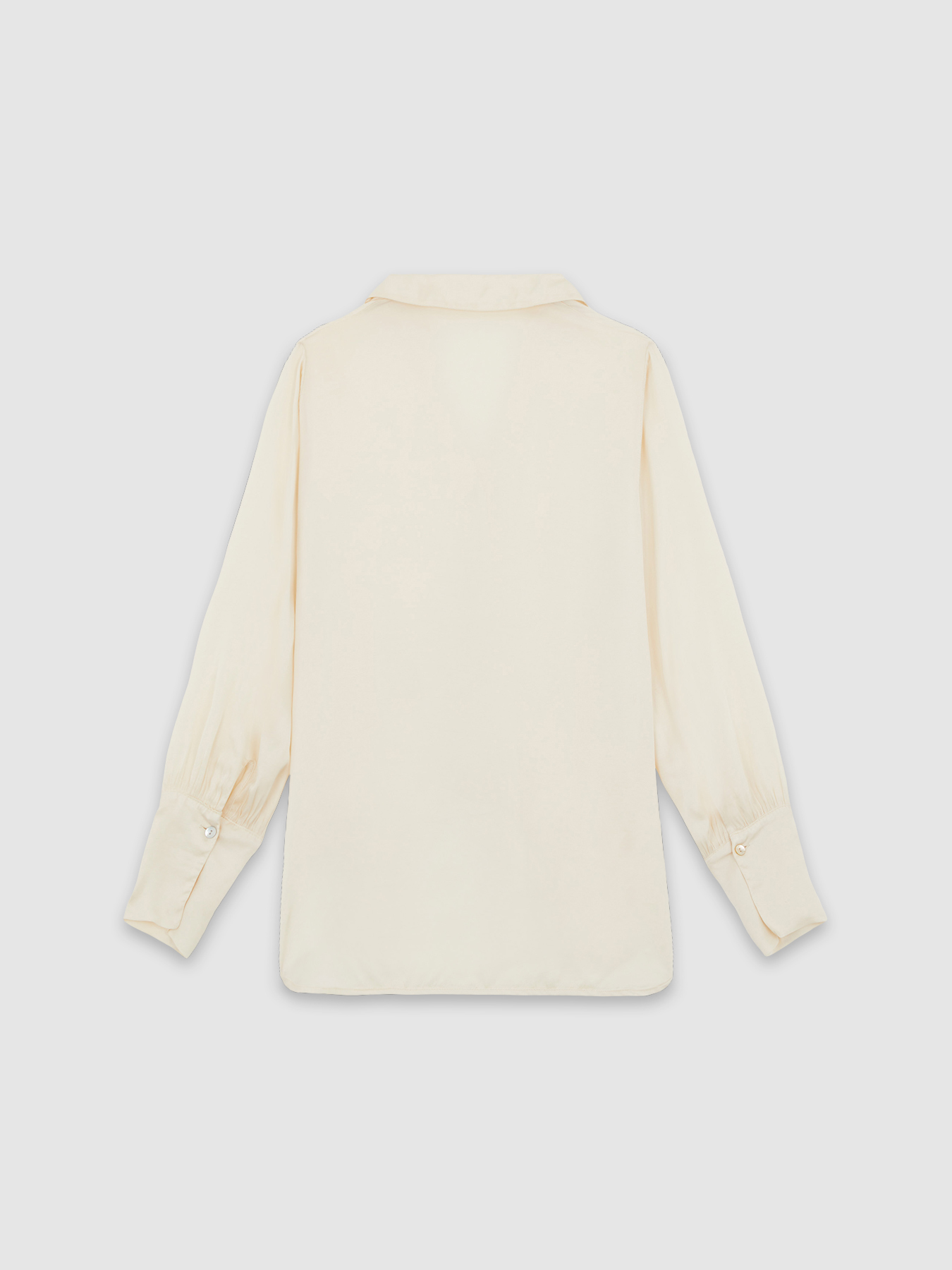 Camicia asimmetrica in raso image number 4