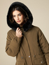 Parka con relleno y pelo desmontable image number 2