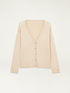 Cardigan col en V avec bords lurex image number 3