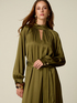 Satin dress with sash image number 2