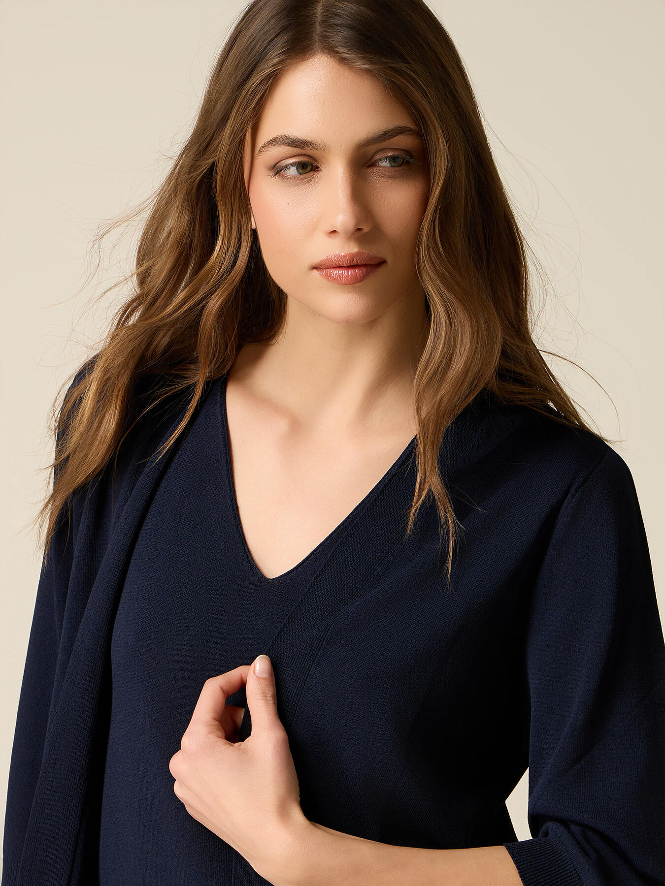 Cardigan seamless misto viscosa image number 2