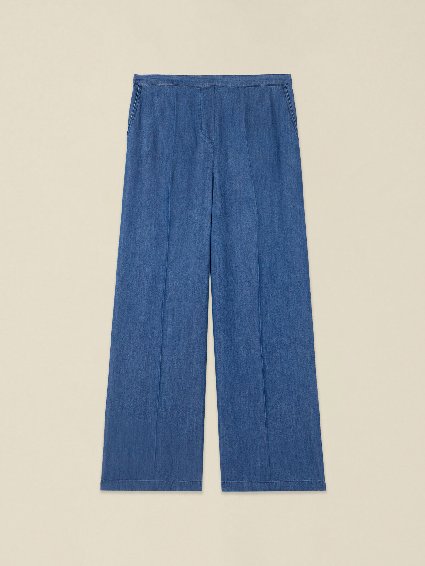 Pantaloni palazzo in tencel image number 4
