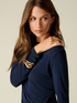 Cotton and cashmere blend T-shirt image number 2