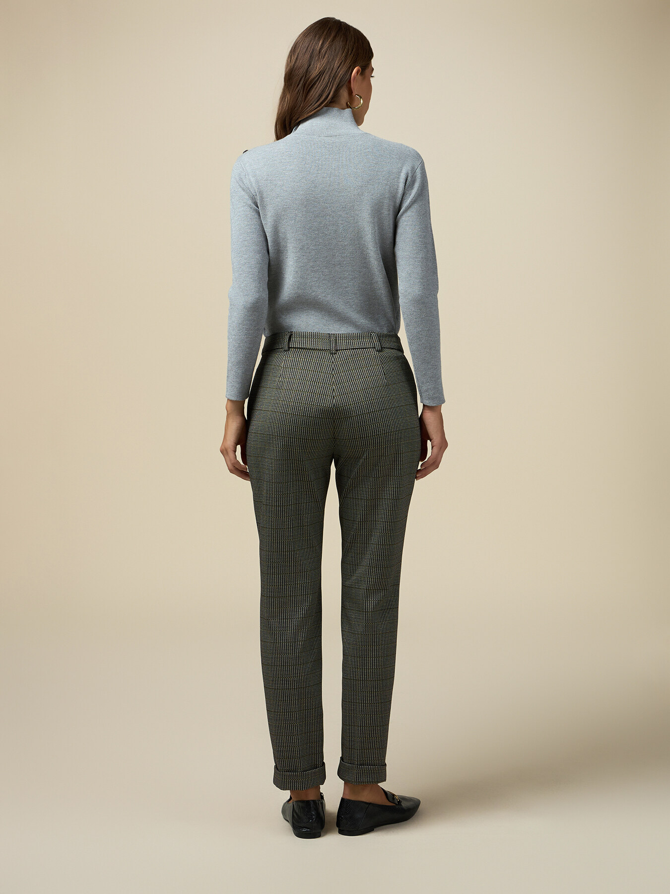 Pantalones de tejido jacquard image number 1