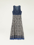 Vestito lungo bimaterico image number 4