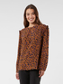 Blusa animalier in viscosa image number 0