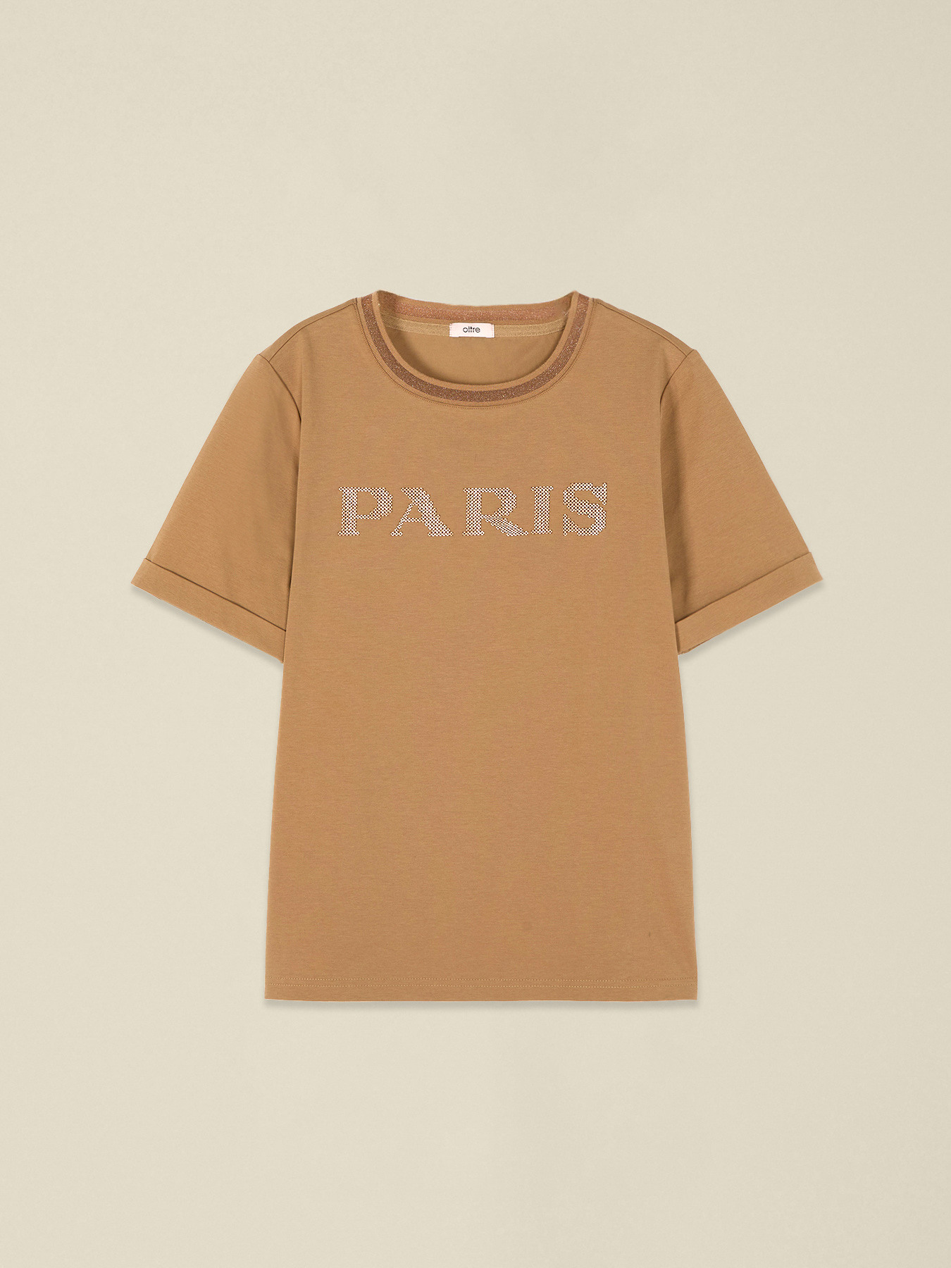 Tricou cu broderie cu litere image number 3