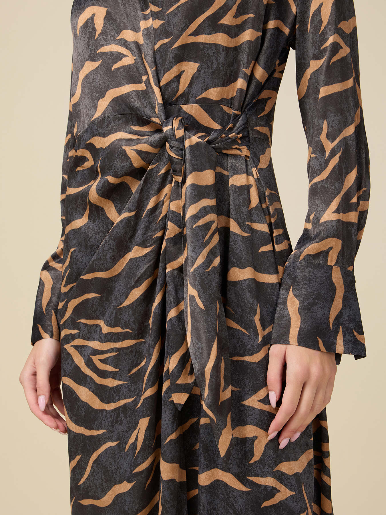 Rochie midi model portofel image number 2