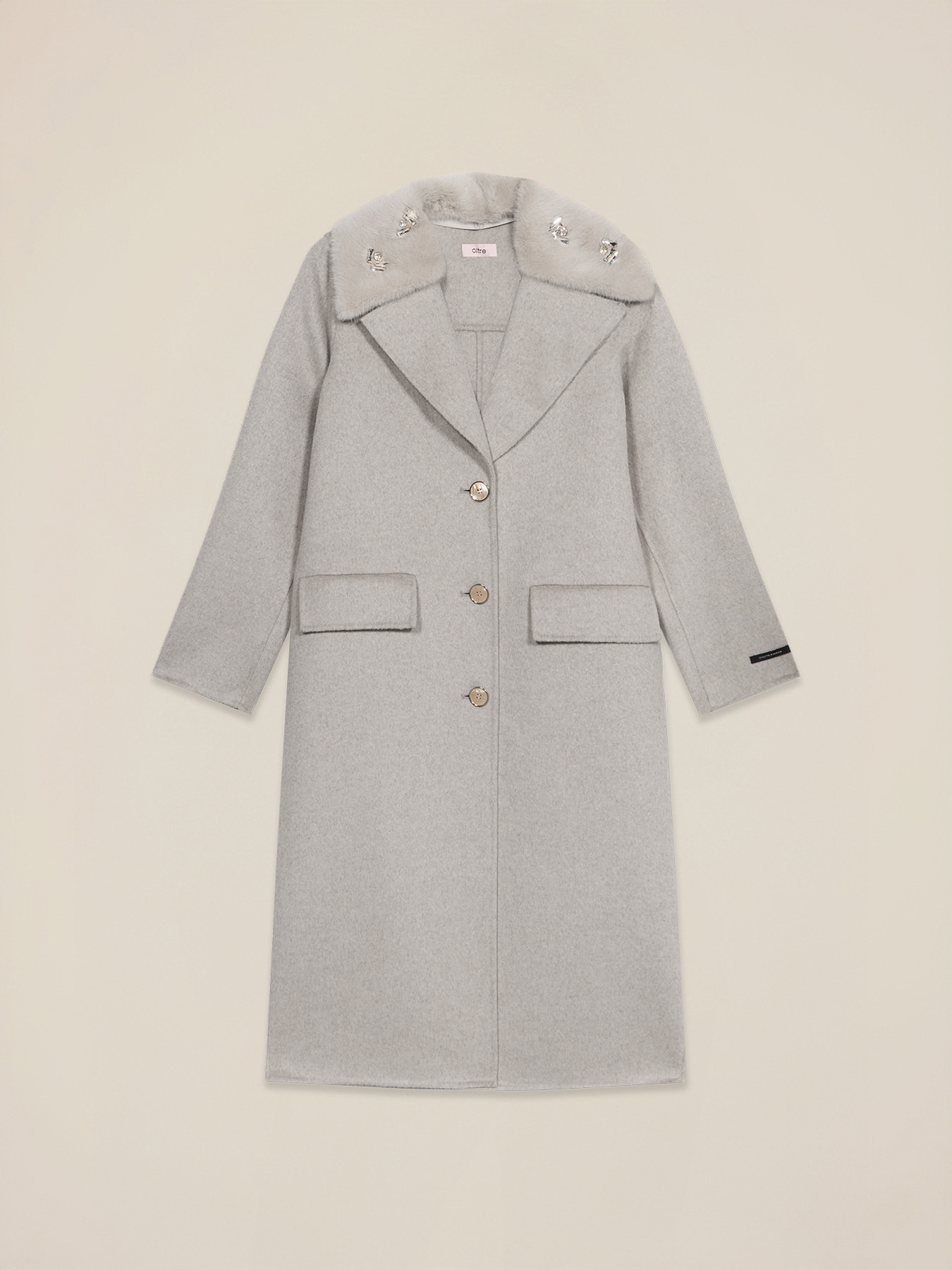 Cappotto lungo misto lana image number 4