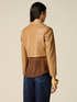 Cropped jacket in coated fabric image number 1