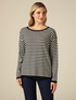 Maglia a righe misto cashmere image number 0