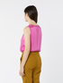 Top in raso con dettaglio lurex image number 1