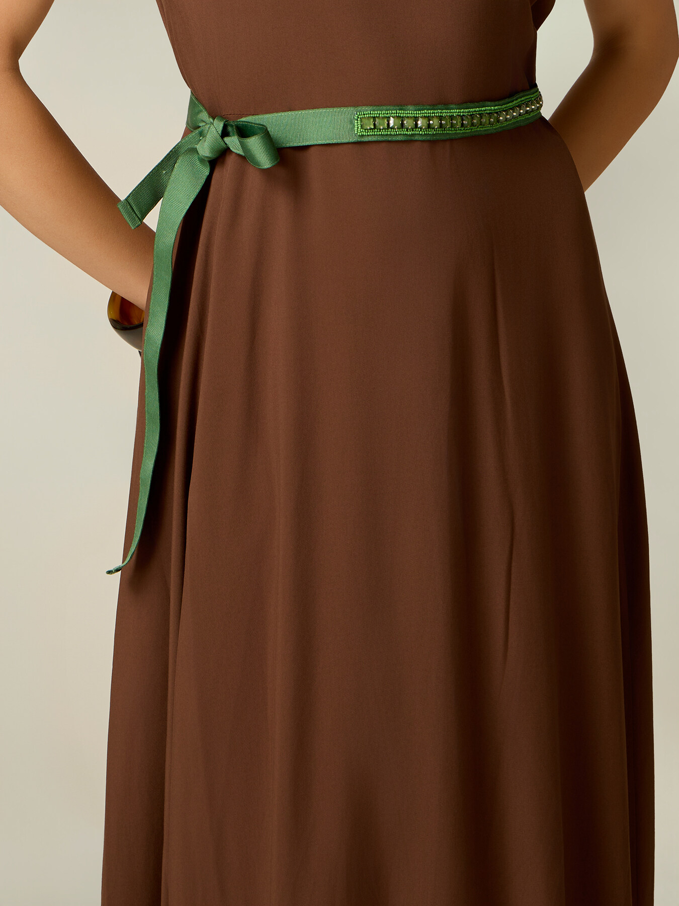 Ceinture en gros-grain avec chatons image number 0