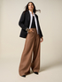 Pantalon palazzo en tencel image number 0