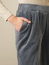 Joggers a palazzo in ciniglia image number 2