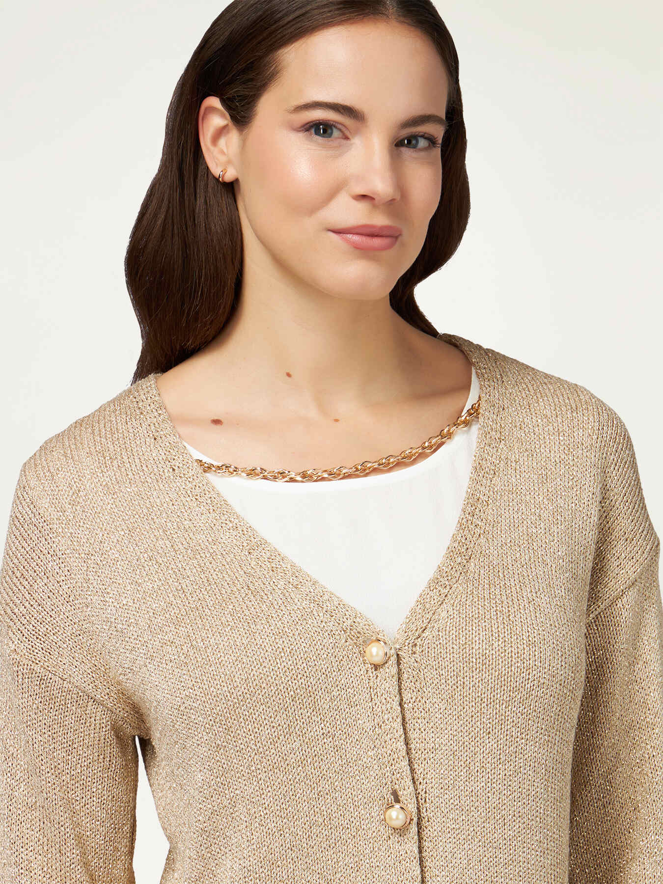 Cardigan court lurex image number 2