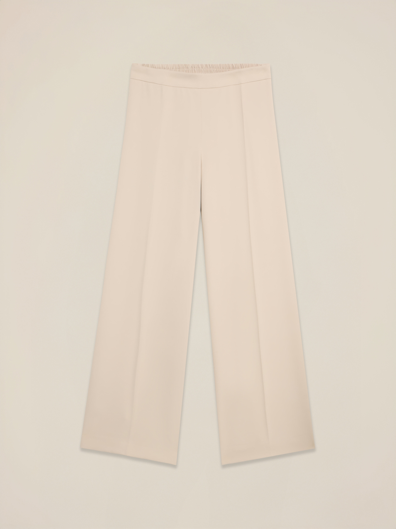 Pantaloni palazzo din material fluid image number 4