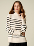 Sweater with jewel lettering embroidery image number 0