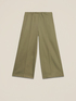 Cotton blend cropped palazzo pants image number 4