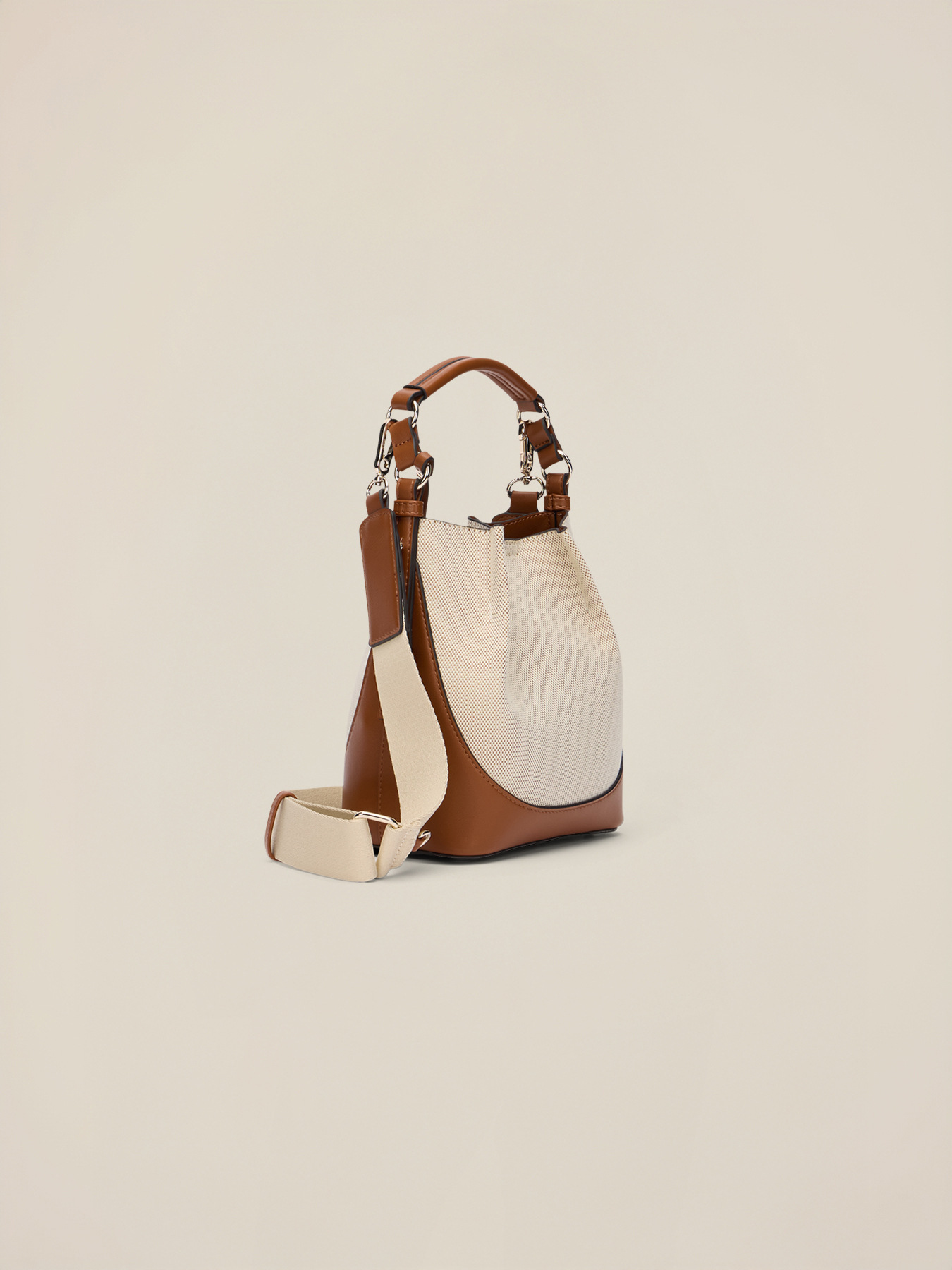 Borsa a secchiello in canvas image number 3