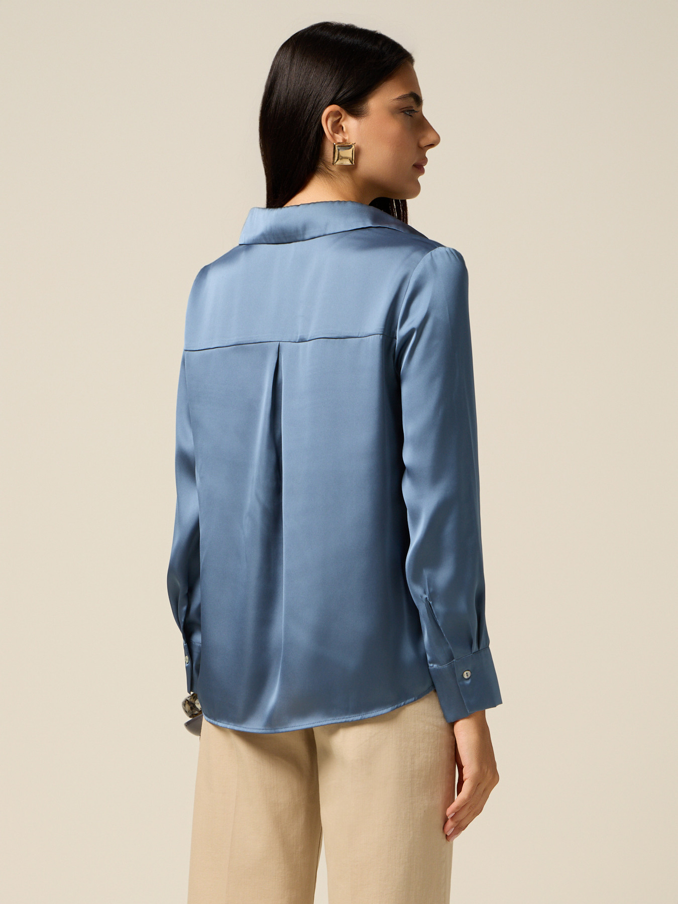 Camicia in raso image number 1