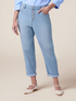 Jeans boyfit stone washed con bottoni gioiello image number 3