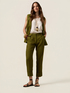 Chinos en lin avec revers image number 0