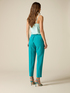 Cropped trousers with pressed crease image number 1