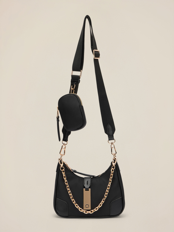 Shoulder bag with metal details