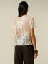 Bluse aus Spitze mit floraler Stickerei image number 1