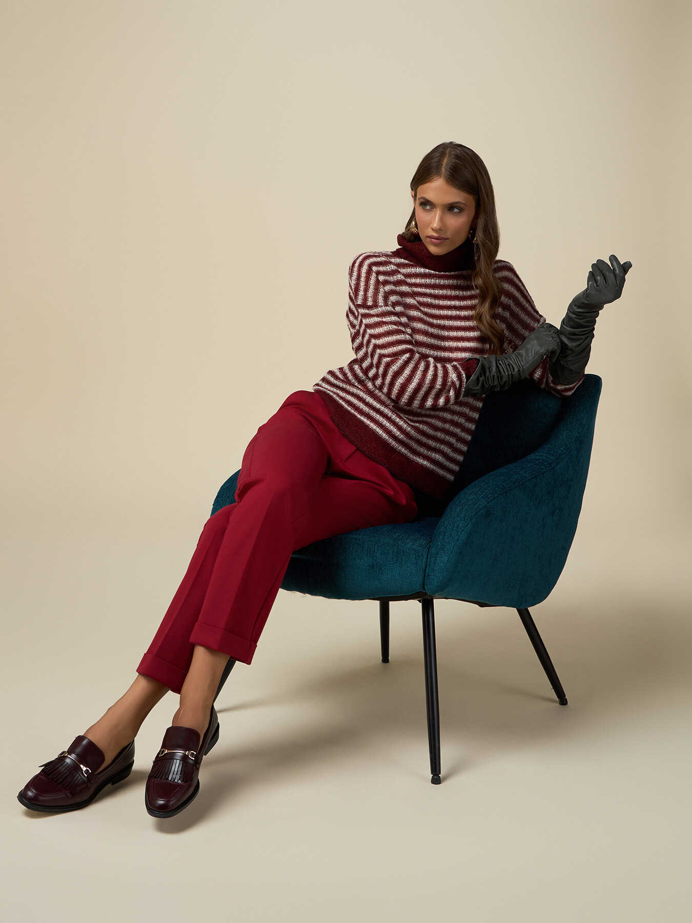 Pantalon droit en maille Milano image number 0