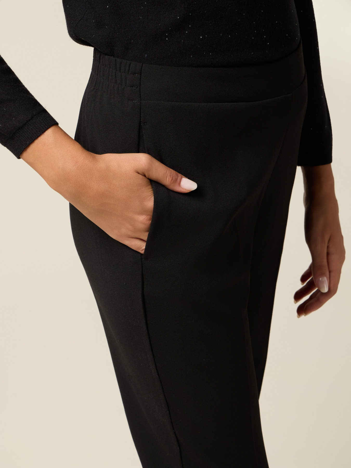 Scuba fabric joggers image number 2