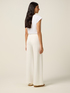 Pantaloni palazzo con micro borchie image number 1