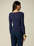 T-Shirt aus Cashmere-Mix mit U-Boot-Ausschnitt image number 1